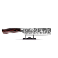 Couteaux Shinrai - Nakiri en acier inoxydable martelé de 18 cm
