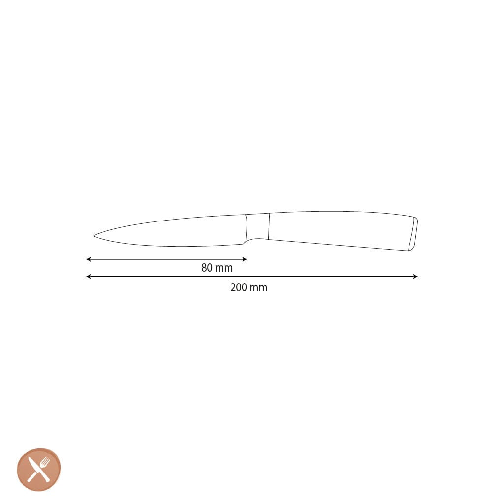 Shinrai Knives - Hammered RVS Schilmes 8 cm Schilmes Shinrai Knives
