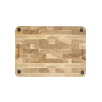 Planche à découper en frêne de luxe Shinrai Knives - Bois de bout - 35 × 25 × 2,5 cm