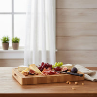 Shinrai Knives - Luxe Snijplank Massief Bamboehout - Kopshout - 40 x 30 x 4.5 cm Bamboe snijplank Shinrai Knives