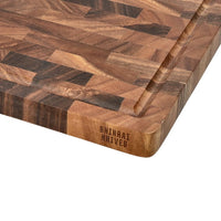 Planche à découper de luxe en noyer Shinrai Knives - Bois de bout - 35 × 25 × 2,5 cm