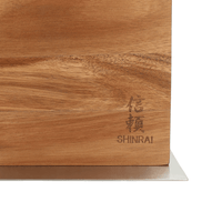 Shinrai Knives - Magnetisch Messenblok Cito Dubbelzijdig - Acaciahout Magnetisch messenblok Shinrai Knives