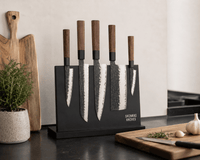 Bloc magnétique à couteaux Shinrai Knives - Bloc à couteaux magnétique simple face - Noir