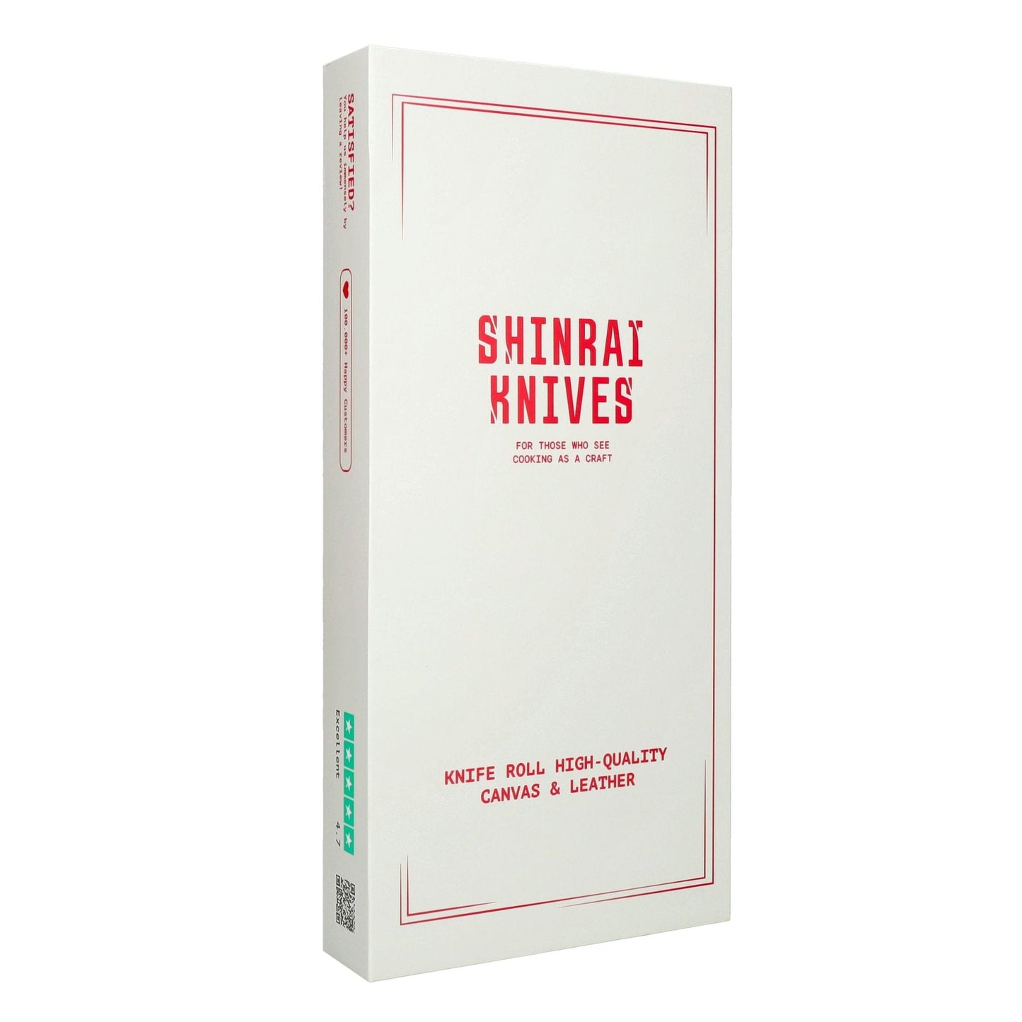 Shinrai Knives - Messenrol Hoogwaardig Canvas & Leer Bruin Messenrol Shinrai Knives