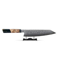 Shinrai Knives - Onyx Octagon Damascus Kiritsuke 23 cm - Special Edition Kiritsukemes Shinrai Knives