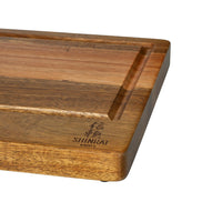 Planche à découper en bois d'acacia Shinrai Knives - Bois de bout - 35 × 25 × 2,5 cm - Type 1