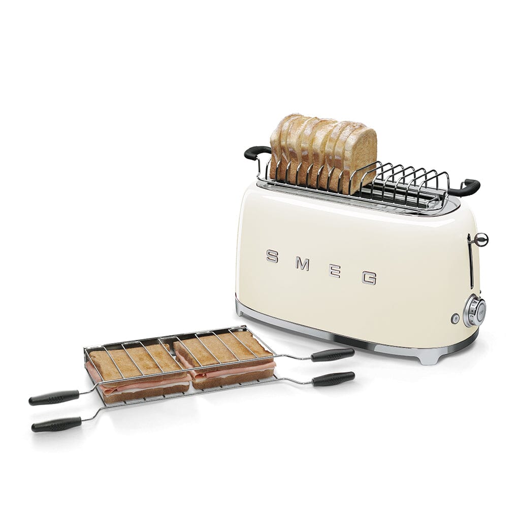 Smeg - Broodroosters | Crème | Jaren 50 | Toaster 2x4 Broodrooster Smeg