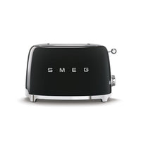 Smeg - Broodroosters | Zwart | Jaren 50 | Toaster 2x2 Broodrooster Smeg