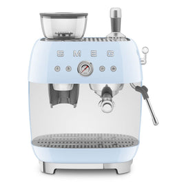 Smeg - Espressomachine | Pastelblauw | Jaren 50 | Handmatige espressomachine met geïntegreerde bonenmaler Smeg - Espressomachine | Pastelblauw | Jaren 50 | Handmatige espressomachine met geïntegreerde bonenmaler Handmatige Espressomachine Smeg