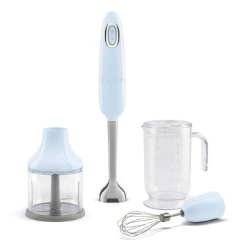 Smeg - Staafmixer | Pastel Blauw | Jaren 50 | Staafmixer met accessoires Staafmixer Smeg