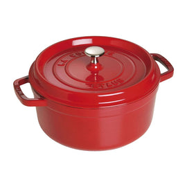 Staub - La Cocotte Braadpan 26 cm - Kers Staub - Ronde cocotte 26 cm - kers Staub