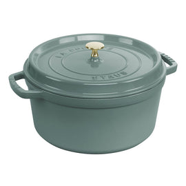 Staub - La Cocotte Braadpan 28 cm - Eucalyptus Staub - Ronde cocotte 28 cm - eucalyptus Staub