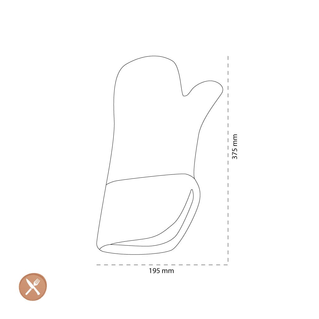 Tools2Cook - Siliconen Ovenwant Black Pepper Ovenwanten Tools2Cook