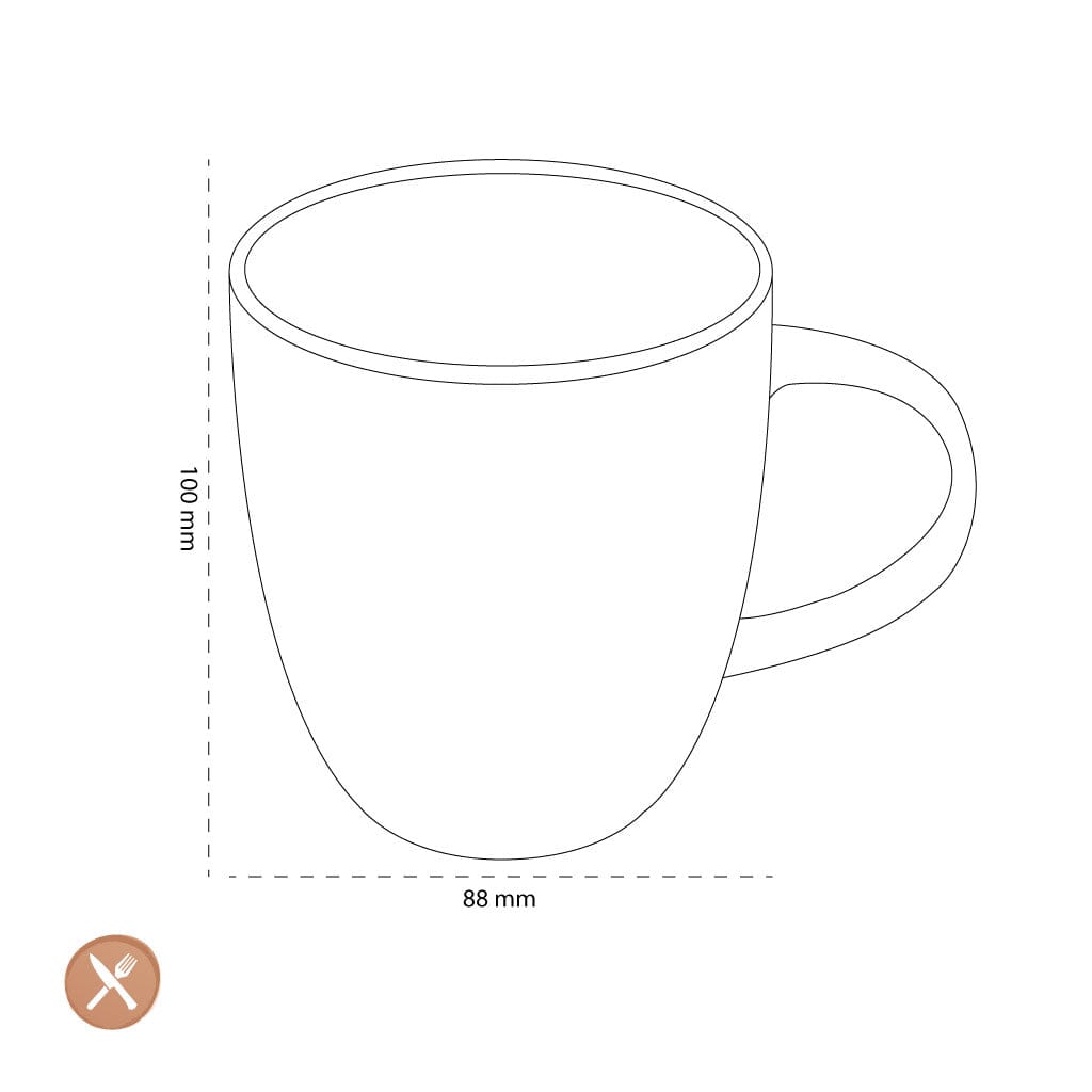 Villeroy & Boch - Crafted Cotton Mokken 6 stuks 0.35l Mokken Villeroy & Boch