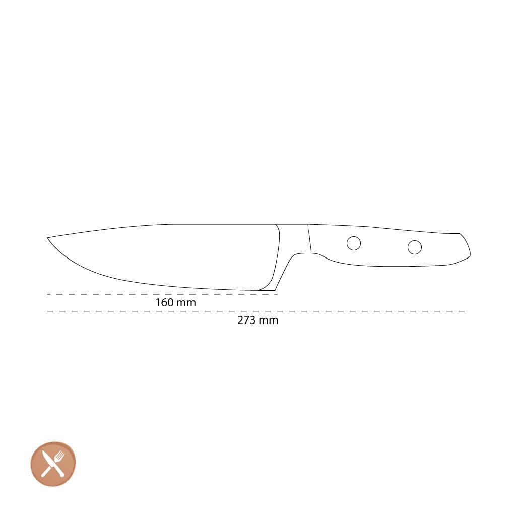 Wusthof - Amici Koksmes 16 cm Koksmes Wusthof