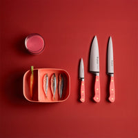 Wusthof - Classic Colour 7-delige messenset met blok Coral Peach Wusthof