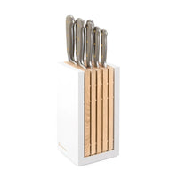 Wusthof - Classic Colour 7-delige messenset met blok Velvet Oyster Messenset met blok Wusthof