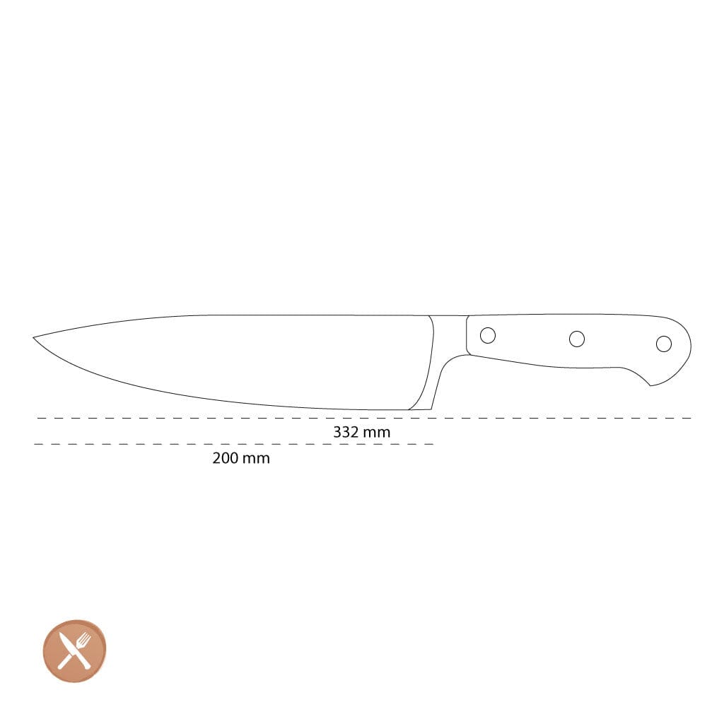 Wusthof - Classic Colour Koksmes 20 cm Pink Himalayan Salt Koksmes Wusthof