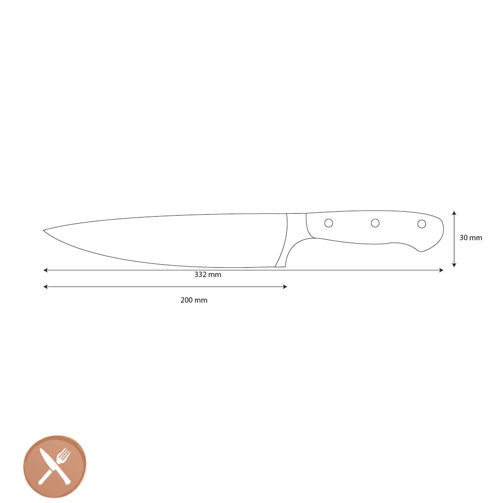 Wüsthof - Classic White Koksmes 20 cm Koksmes Wusthof