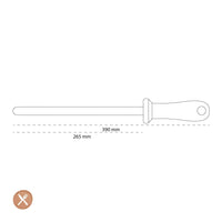 Wusthof - Keramische slijpstaaf, grof, 26 cm Wusthof