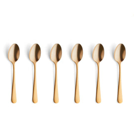 Amefa - Austin 6 Theelepels - Mat Goud Amefa - Austin 6 Theelepels - Mat Goud Theelepels Amefa