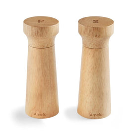 Amefa - Modern Peper- en Zoutmolenset 15 cm - Hout Amefa - Modern 2 piece Pepper&Salt mills set wood 15cm - in gift box Amefa