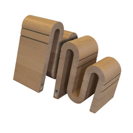 Artelegno - Chicane Magnetisch Messenblok - Beukenhout Artelegno - Magnetisch messenblok Chicane - Beukenhout Messenblokken Artelegno