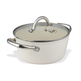 Cook & Pan - Poêle Go Ivory 24 cm avec couvercle en verre Bezig met laden...