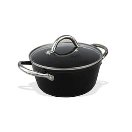 Cook & Pan - Signature Kookpan 22 cm met glazen deksel By C&P - Signature Kookpan 22 cm met glazen deksel Kookpan By C&P