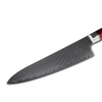 Epoxy Ruby - Damascus Koksmes 20 cm Shinrai Japan