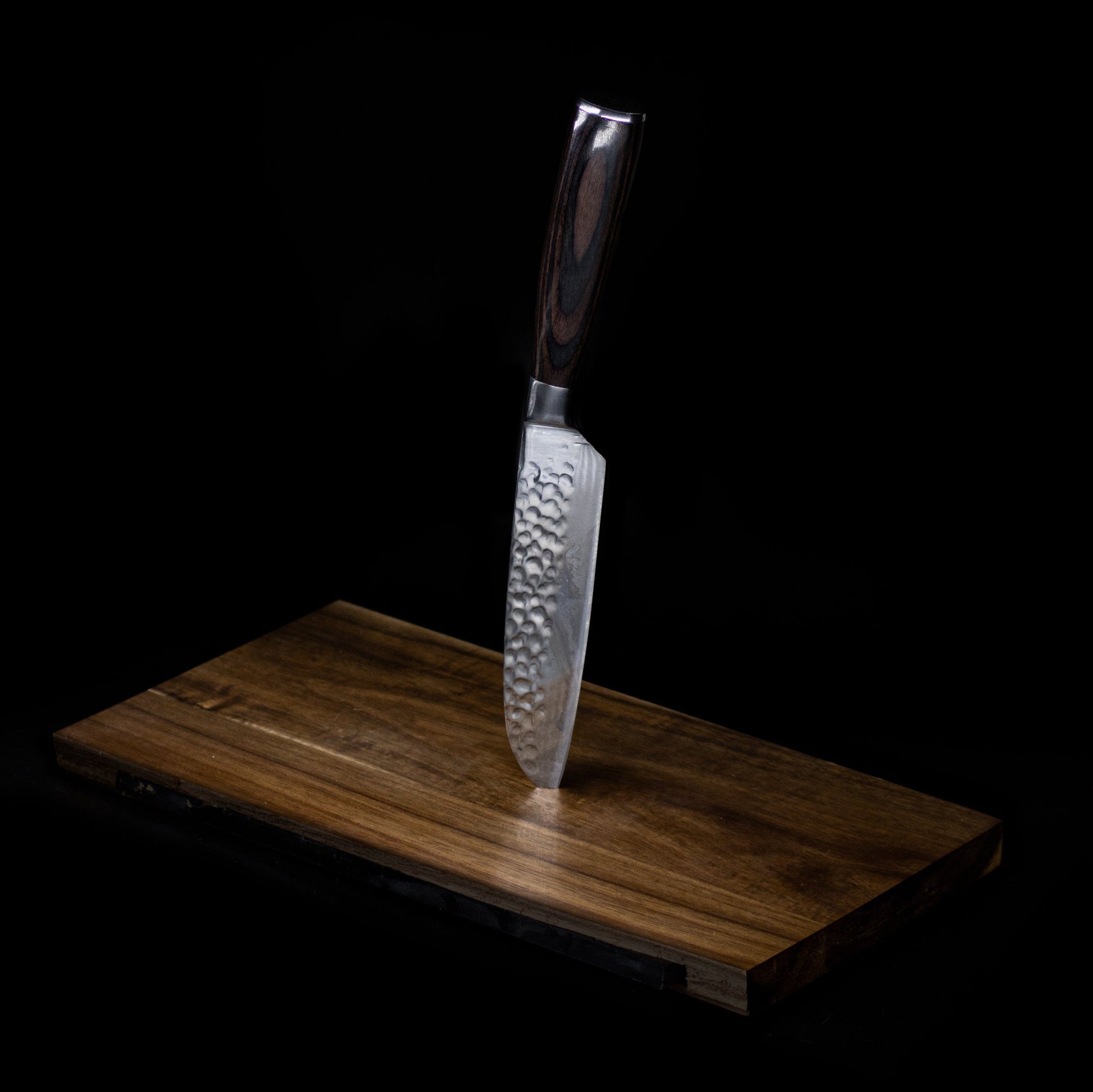 Hammered RVS Series - Santoku mes (13cm) Shinrai Japan