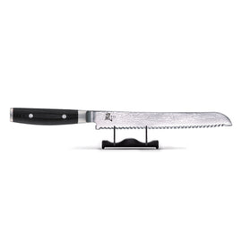 Yaxell - Ran Broodmes 23 cm Japans Yaxell Ran Broodmes 23 cm 69 laags roestvrij damast staal met canvas-micarta heft Broodmes Yaxell
