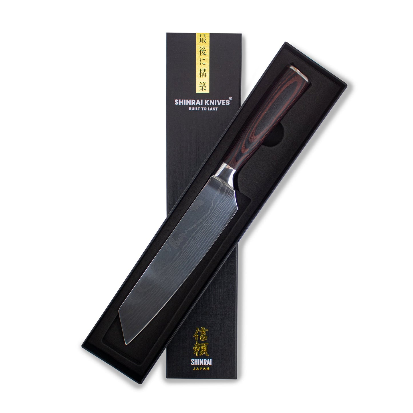Japanse Damascus Print Series - Kiritsuke mes Keukenmessen Shinrai Japan