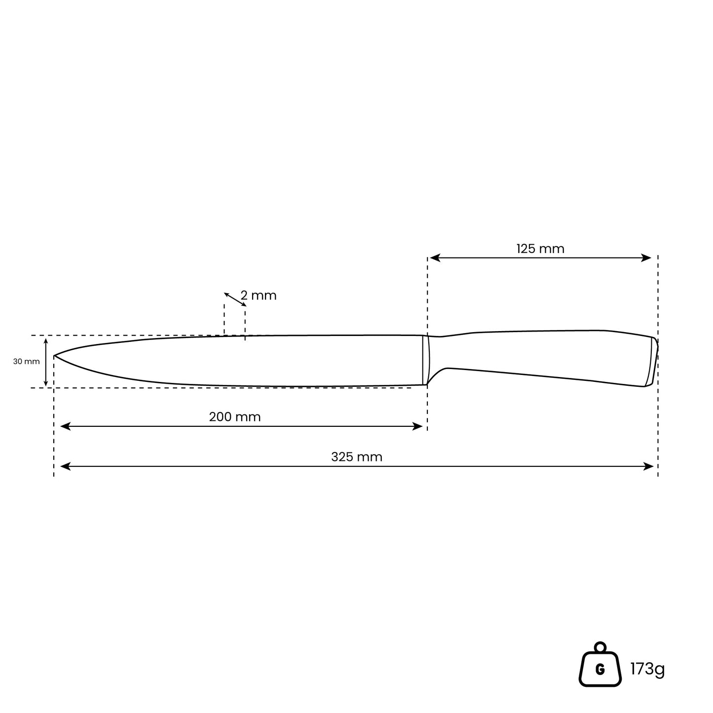 Japanse Damascus Print Series - Vleesmes 20 cm Keukenmessen Shinrai Japan