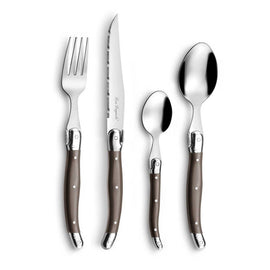 Lou Laguiole - Tradition 24-delige Bestekset - Peper Lou Laguiole - 24-pc cutlery set in open window box - pepper Bestekset Lou Laguiole