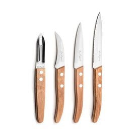 Lou laguiole - Forest 4-delige schilmessen set - Hout Lou laguiole - Forest 4-delige schilmessen set - Hout Lou Laguiole