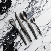 Lou Laguiole - Jet 16-delige Bestekset - Stonewash Zwart Bestekset Lou Laguiole