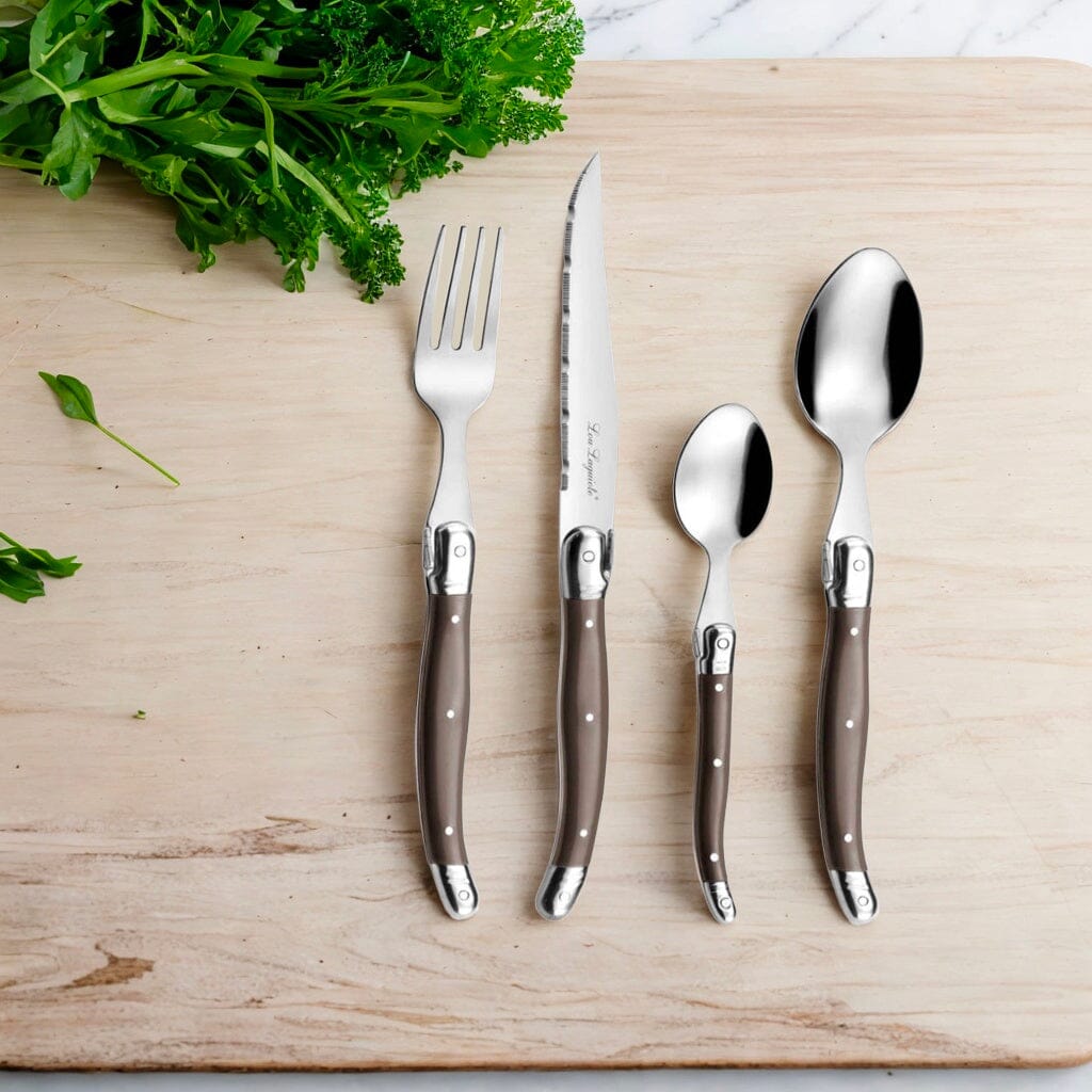 Lou Laguiole - Tradition 24-delige Bestekset - Taupe Bestekset Lou Laguiole