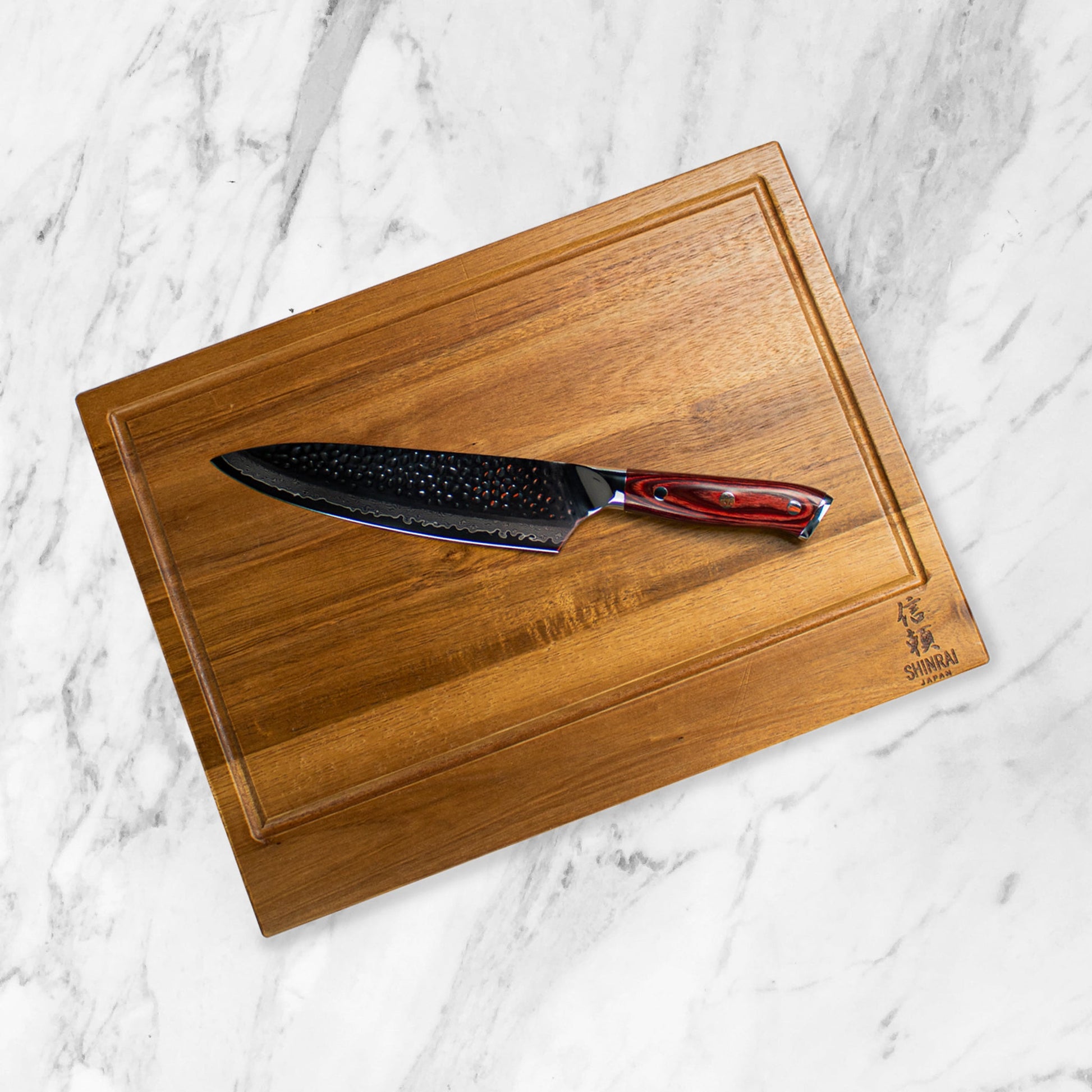 Mahoniehout Rood Series - Koksmes 20 cm Shinrai Japan