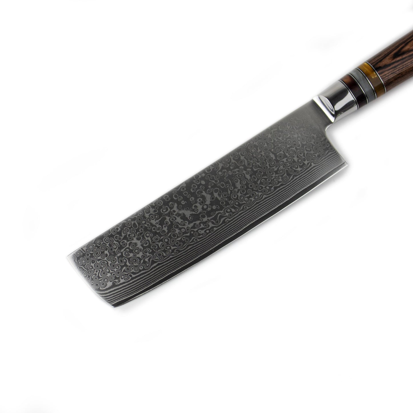 Micarta Jewels Damascus Nakiri 18 cm Keukenmessen Shinrai Japan