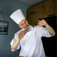 Micarta Jewels Damascus Santoku 18 cm Keukenmessen Shinrai Japan