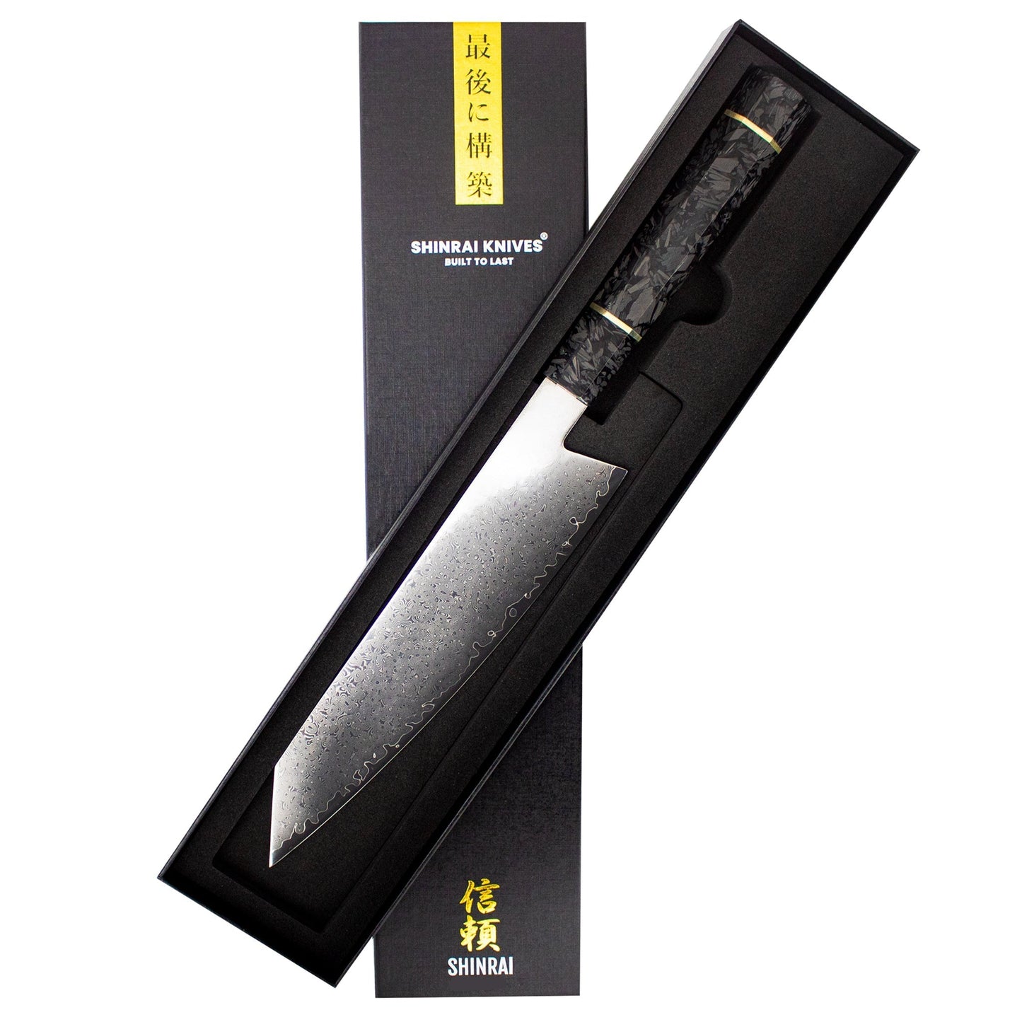 Octagon type 3 Damascus Kiritsuke 23 cm - Special Edition Keukenmessen Shinrai Japan