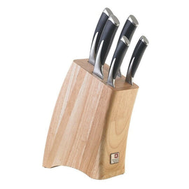 Richardson Sheffield - KYU 5 pc knife block - wood Richardson Sheffield - KYU 5 pc knife block - wood Messenset met blok Richardson Sheffield
