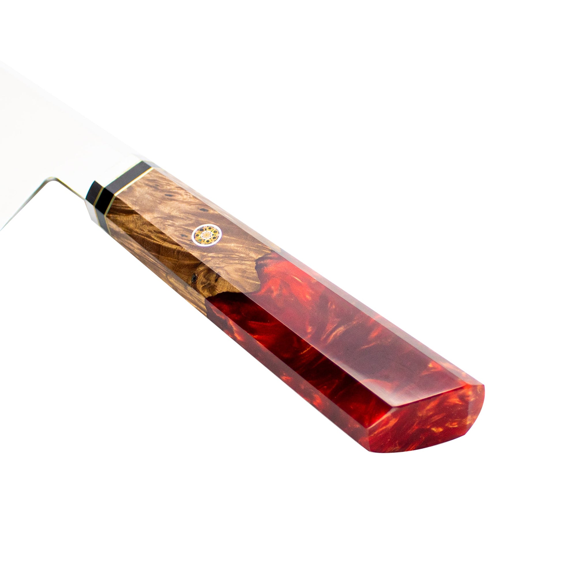 Ruby Octagon Damascus Kiritsuke 23 cm - Special Edition Keukenmessen Shinrai Japan