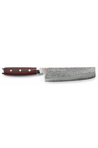 Yaxell Super Gou Nakiri 18 cm 161 laags roestvrij damast staal met canvas-micarta heft Yaxell