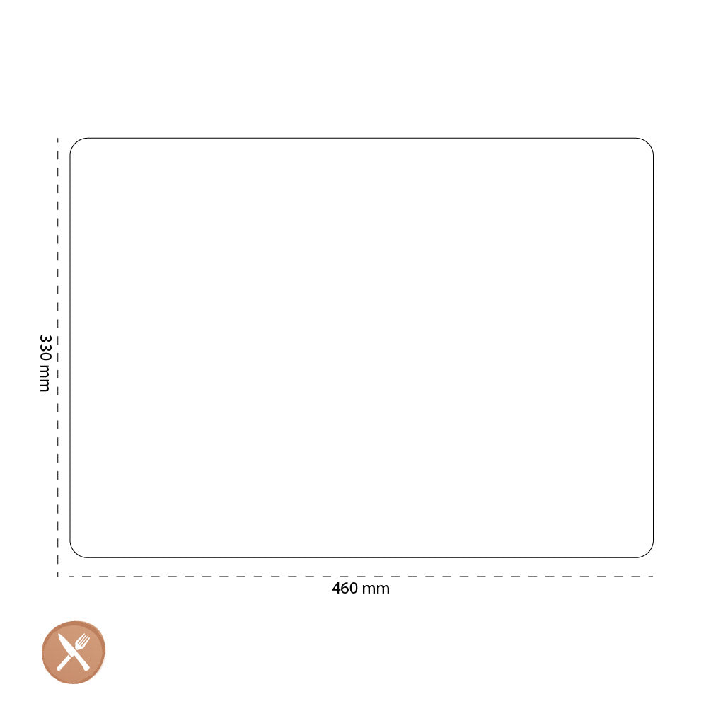 Leonardo - Placemat Leer 33x46cm - Zand