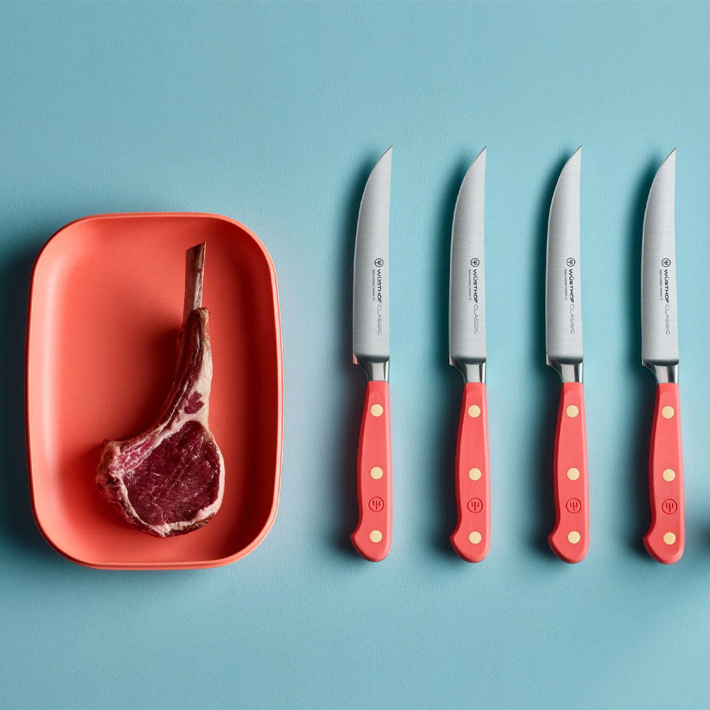 Wusthof - Classic Steakmessenset 4-delig Coral Peach