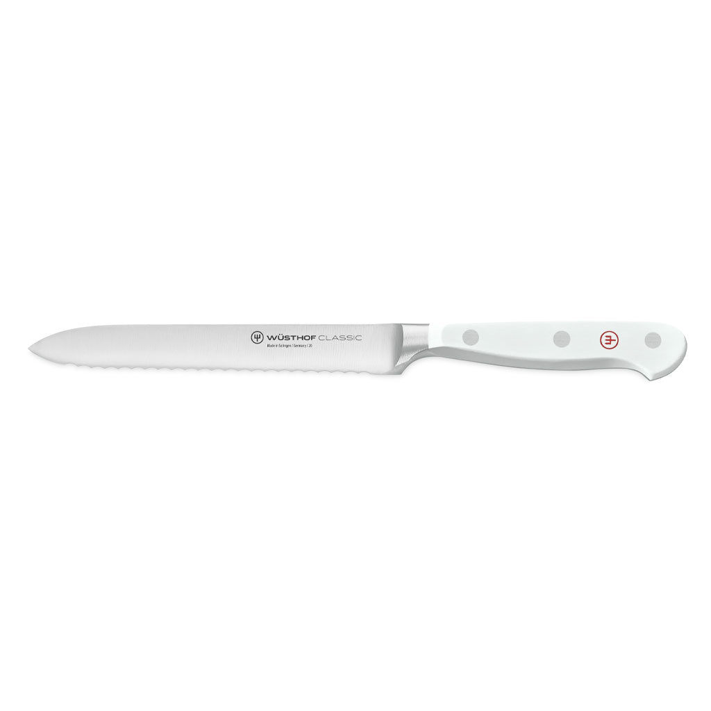 Wusthof - Classic Messenset 6-delig met Santoku Wit met blok