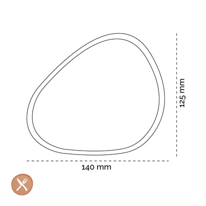 Lind DNA - Onderzetterhouder Curve S Eiken Zwart