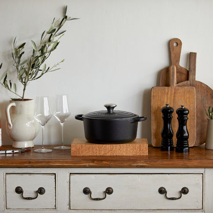 Le Creuset - Signature Braadpan Mat Zwart 18 cm (zwart interieur)